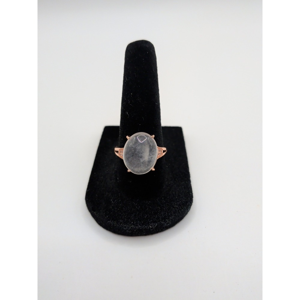 Natural Moonstone 925 Sterling Silver Ring - Size 8‎